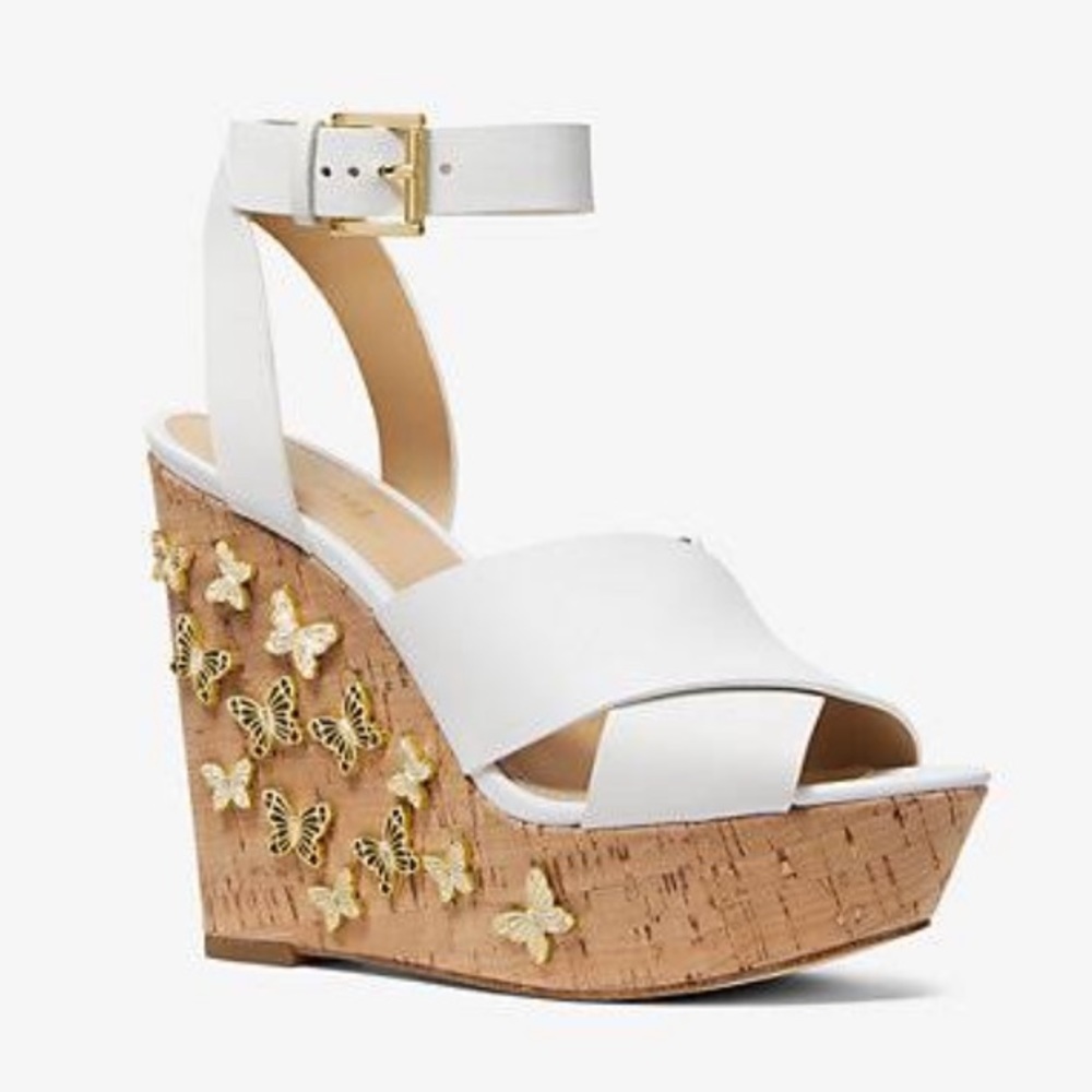 Michael Kors Butterfly Embellished Wedge 9